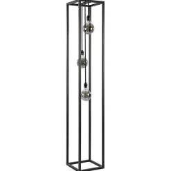 Straluma Metalen design vloerlamp zwart frame rechthoek> Vloerlampen|Design Verlichting