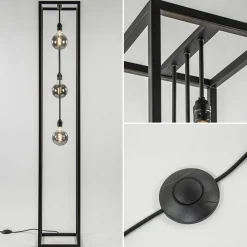 Straluma Metalen design vloerlamp zwart frame rechthoek></noscript> Vloerlampen|Design Verlichting