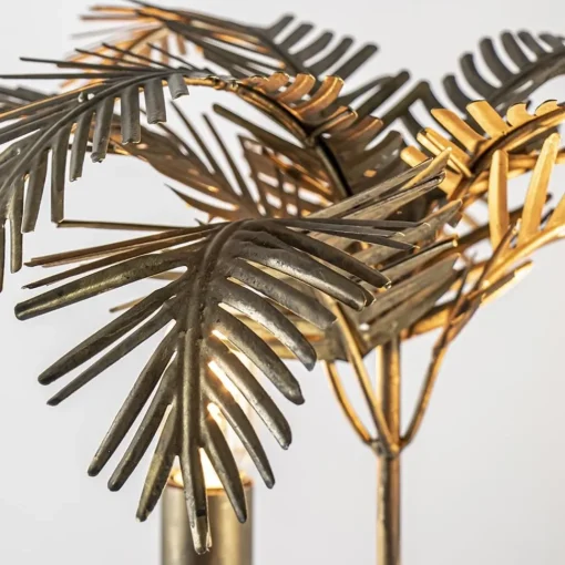 Straluma Metalen tafellamp Palm antiek brons Light and Living> Tafellampen|Light and Living