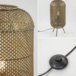 Straluma Metalen vloerlamp Oosterse lantaarn goud></noscript> Woonkamerlampen|Slaapkamerlampen