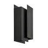 Straluma Metalen wandlamp zwart met overlap> Wandlampen|Design Verlichting