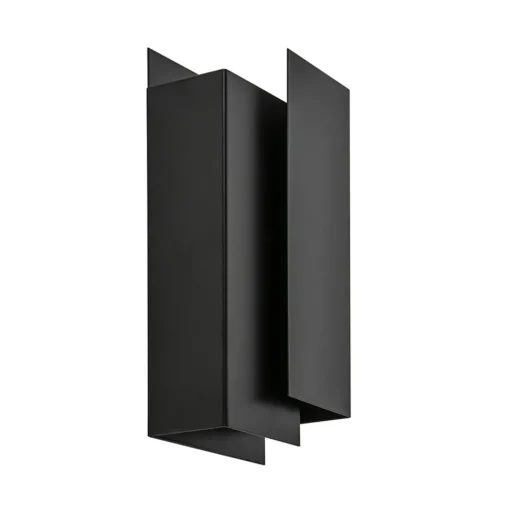 Straluma Metalen wandlamp zwart met overlap> Wandlampen|Design Verlichting