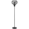 Straluma Modern zwarte vloerlamp met draad kap> Woonkamerlampen|Vloerlampen