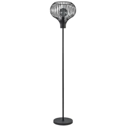 Straluma Modern zwarte vloerlamp met draad kap> Woonkamerlampen|Vloerlampen