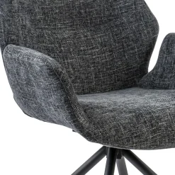 Straluma Moderne armstoel donker grijs draaibaar met return-system><noscript><img width=