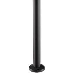 Straluma Moderne buitenlamp lantaarn op paal zwart met helder glas></noscript> Buitenlampen