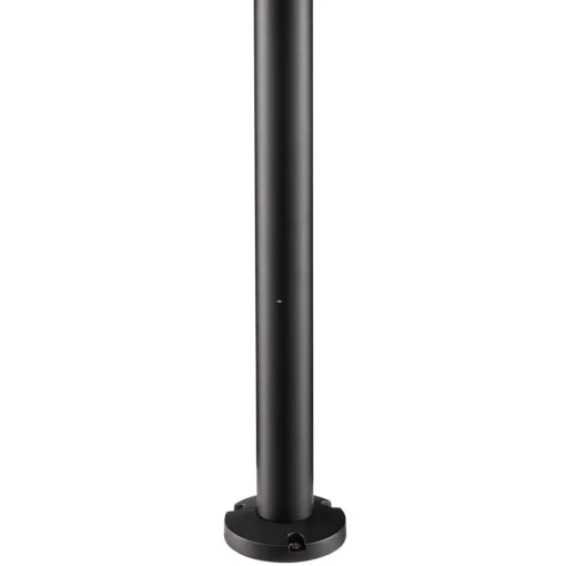 Straluma Moderne buitenlamp lantaarn op paal zwart met helder glas> Buitenlampen
