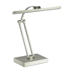 Straluma Moderne bureaulamp nikkel met geïntegreerd LED> Tafellampen|Bureaulampen