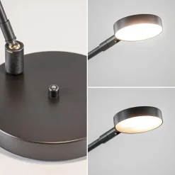 Straluma Moderne bureaulamp zwart staal met dimbaar LED></noscript> Tafellampen|Bureaulampen