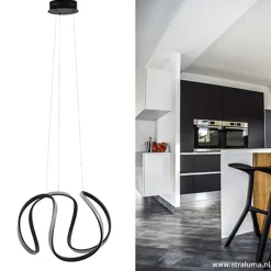 Straluma Moderne design hanglamp LED zwart></noscript> Hanglampen|Eettafellampen