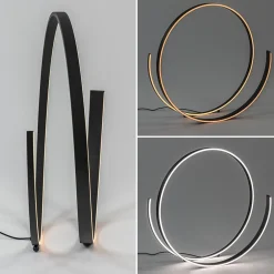 Straluma Moderne design vloerlamp LED dimbaar zwart></noscript> Vloerlampen|LED Vloerlampen