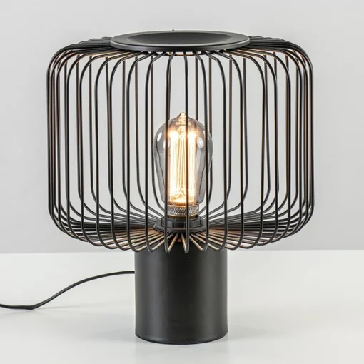 Straluma Moderne draad tafellamp mat zwart> Tafellampen|Draadlampen