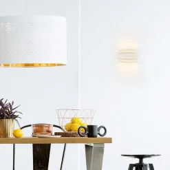 Straluma Moderne G9 wandlamp wit met goud></noscript> Halverlichting|Wandlampen