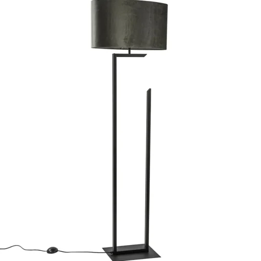 Straluma Moderne lampvoet/vloerlamp zwart excl. kap> Vloerlampen|Lampenvoeten