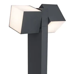 Straluma Moderne LED buitenlamp dubbele kubus op paal IP54> Buitenlampen