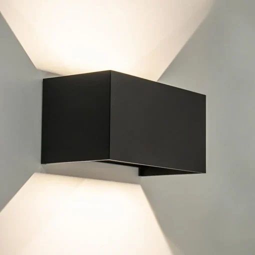 Straluma Moderne LED buitenlamp mat zwart verstelbaar IP54> Wandlampen|Buitenlampen