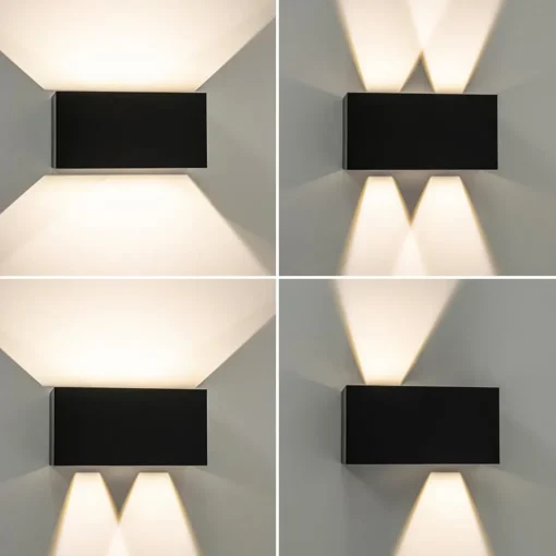 Straluma Moderne LED buitenlamp mat zwart verstelbaar IP54> Wandlampen|Buitenlampen