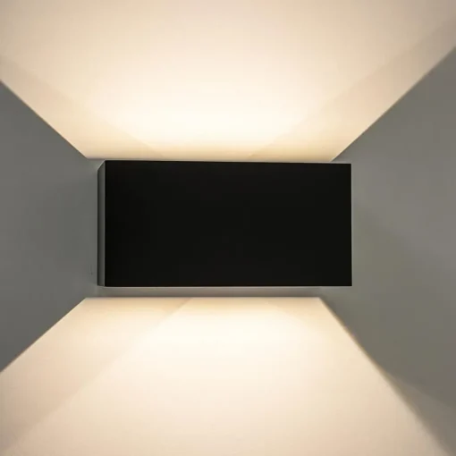 Straluma Moderne LED buitenlamp mat zwart verstelbaar IP54> Wandlampen|Buitenlampen