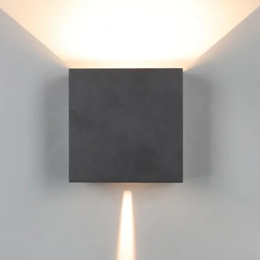 Straluma Moderne LED buitenlamp rechthoekig zwart IP65> Wandlampen|Buitenlampen