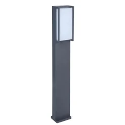 Straluma Moderne LED buitenpaal grijs rechthoek IP54> Buitenlampen