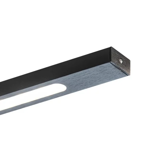 Straluma Moderne LED design hanglamp balk 200 cm zwart> Hanglampen|Eettafellampen