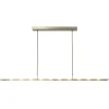 Straluma Moderne LED hanglamp nikkel met helder glas> Hanglampen|Eettafellampen