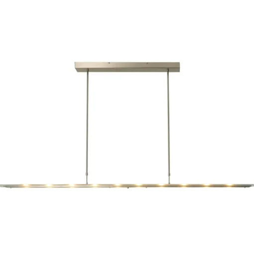 Straluma Moderne LED hanglamp nikkel met helder glas> Hanglampen|Eettafellampen