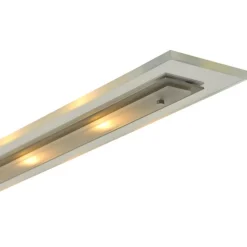Straluma Moderne LED hanglamp nikkel met helder glas></noscript> Hanglampen|Eettafellampen