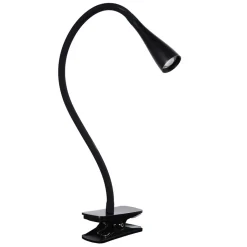 Straluma Moderne LED klemlamp zwart inclusief dimbaar LED> Woonkamerlampen|Tienerkamerlampen