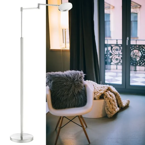 Straluma Moderne LED leeslamp vloerlamp aluminium mat> Vloerlampen|Leeslampen