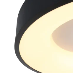 Straluma Moderne LED plafonnière zwart rond 30 cm></noscript> Plafondlampen|Plafonnières