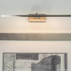 Straluma Moderne LED schilderijverlichting nikkel dimbaar><noscript><img width=