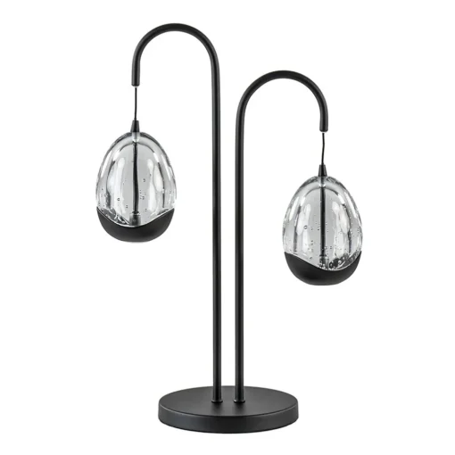 Straluma Moderne LED tafellamp egg glas met zwart> Tafellampen|LED Tafellampen