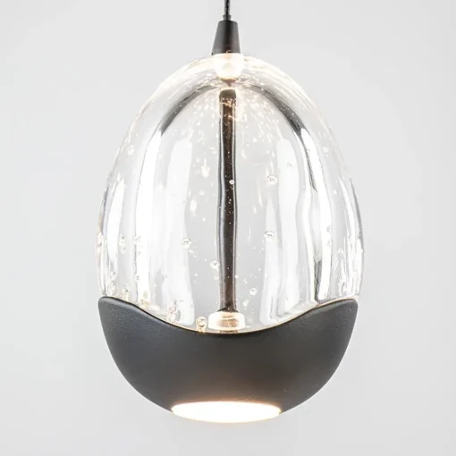 Straluma Moderne LED tafellamp egg glas met zwart> Tafellampen|LED Tafellampen