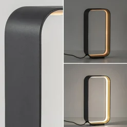Straluma Moderne LED tafellamp zwart/goud klein></noscript> Tafellampen|LED Tafellampen