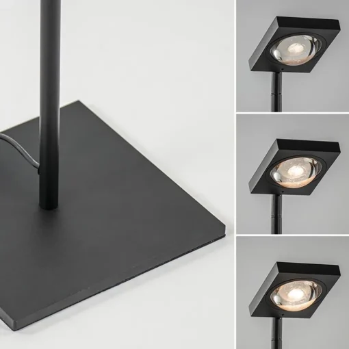 Straluma Moderne LED vloerlamp lens zwart verstelbaar> Vloerlampen|Leeslampen