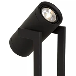 Straluma Moderne LED vloerlamp mat zwart met kantelbare spot><noscript><img width=