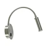 Straluma Moderne LED wandlamp nikkel met flexibele arm> Wandlampen|Bedlampjes