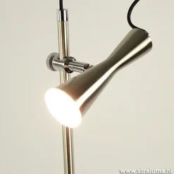Straluma Moderne leeslamp staal LED dimbaar></noscript> Vloerlampen|Leeslampen
