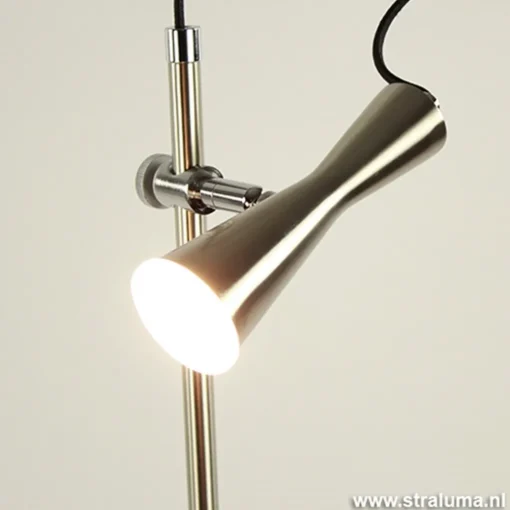 Straluma Moderne leeslamp staal LED dimbaar> Vloerlampen|Leeslampen