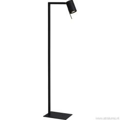 Straluma Moderne lees/vloerlamp mat zwart met brons> Leeslampen|Woonkamerlampen