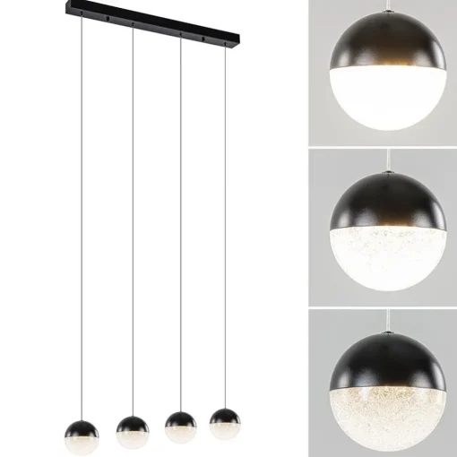 Straluma Moderne 4-lichts hanglamp met LED 3-standen dimbaar> Hanglampen|Eettafellampen