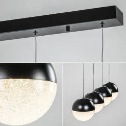Straluma Moderne 4-lichts hanglamp met LED 3-standen dimbaar></noscript> Hanglampen|Eettafellampen