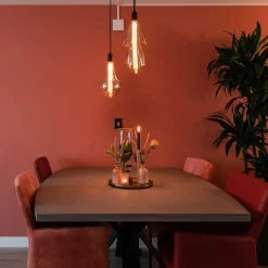 Straluma Moderne 3-lichts hanglamp zwart exclusief bronnen></noscript> Pendel Lampen|Woonkamerlampen