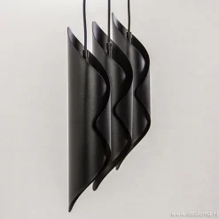 Straluma Moderne 3-lichts hanglamp zwart metaal></noscript> Eettafellampen|Pendel Lampen