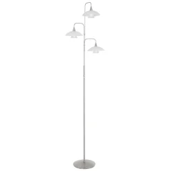 Straluma Moderne 3-lichts LED vloerlamp geborsteld staal> Vloerlampen|LED Vloerlampen
