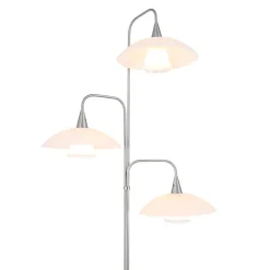 Straluma Moderne 3-lichts LED vloerlamp geborsteld staal></noscript> Vloerlampen|LED Vloerlampen