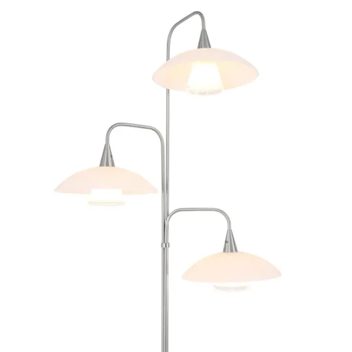 Straluma Moderne 3-lichts LED vloerlamp geborsteld staal> Vloerlampen|LED Vloerlampen