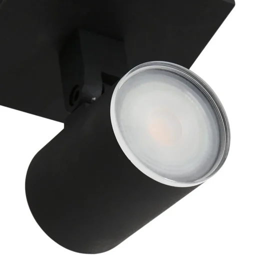 Straluma Moderne 1-lichts opbouw spot zwart inclusief LED> Plafondlampen|Opbouwspots