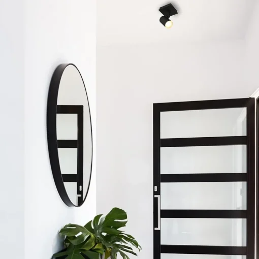 Straluma Moderne 1-lichts opbouw spot zwart inclusief LED> Plafondlampen|Opbouwspots